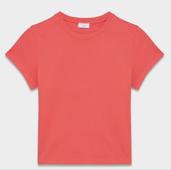 Aritzia Tops - NWT Aritzia Babaton InterLock Memo T-shirs, Size Small, Cherry Red